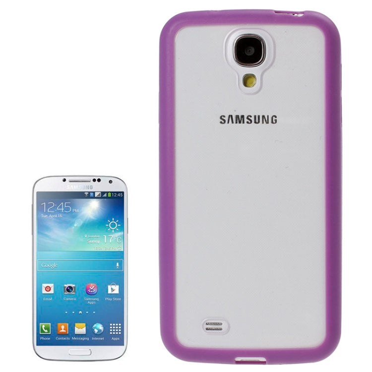 Transparent Plastic + TPU Frame Case for Galaxy S IV / i9500