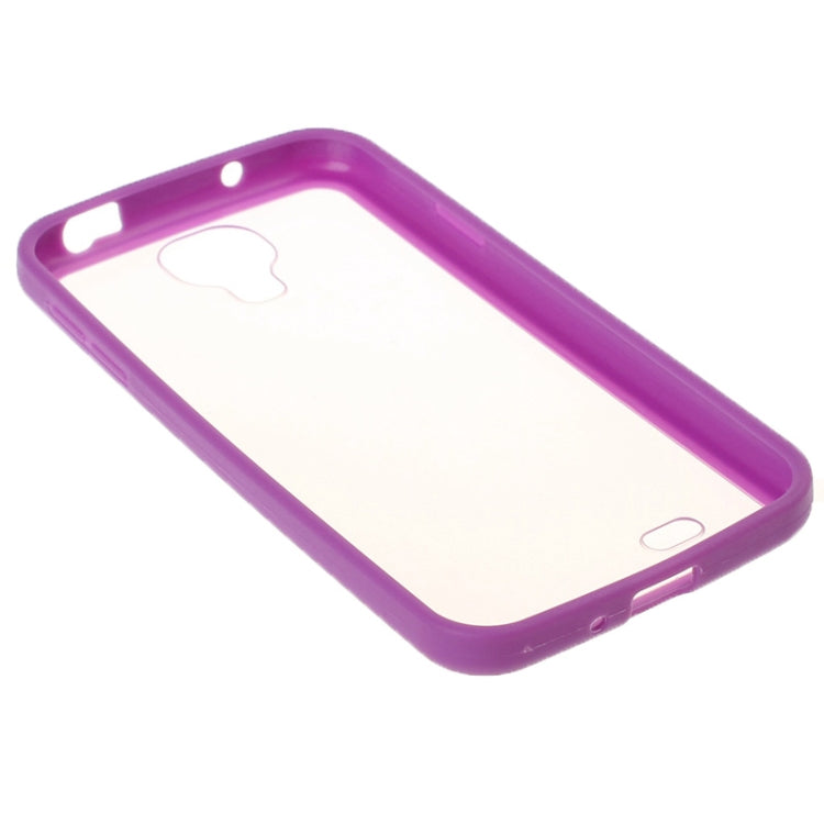 Transparent Plastic + TPU Frame Case for Galaxy S IV / i9500