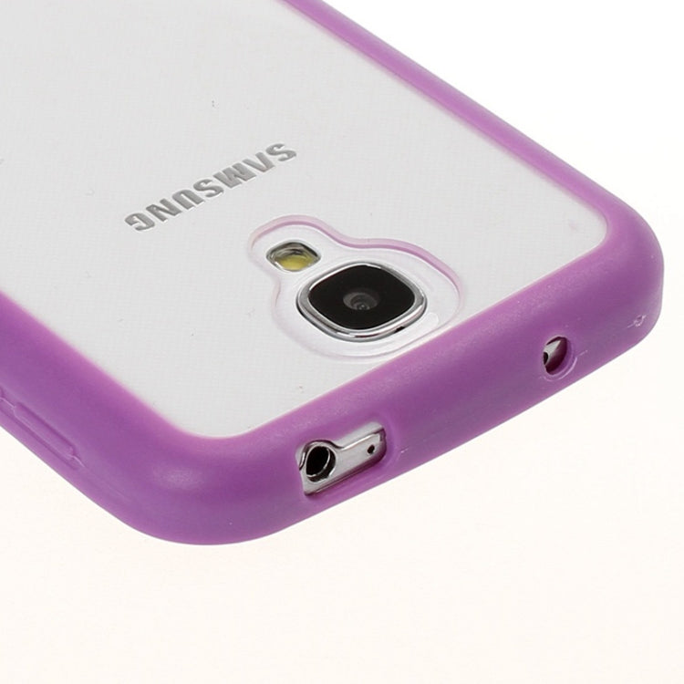 Transparent Plastic + TPU Frame Case for Galaxy S IV / i9500