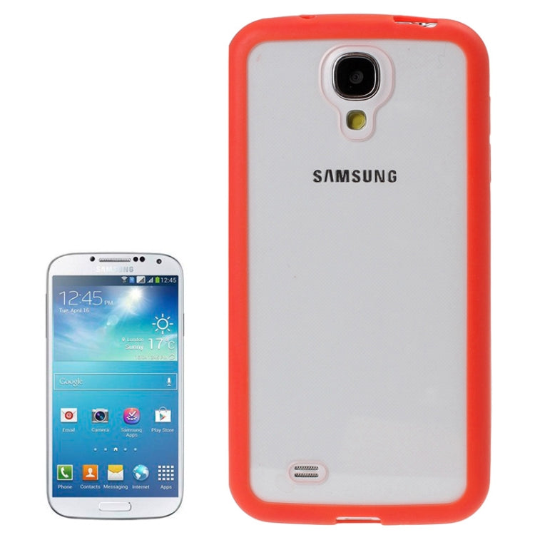 Transparent Plastic + TPU Frame Case for Galaxy S IV / i9500