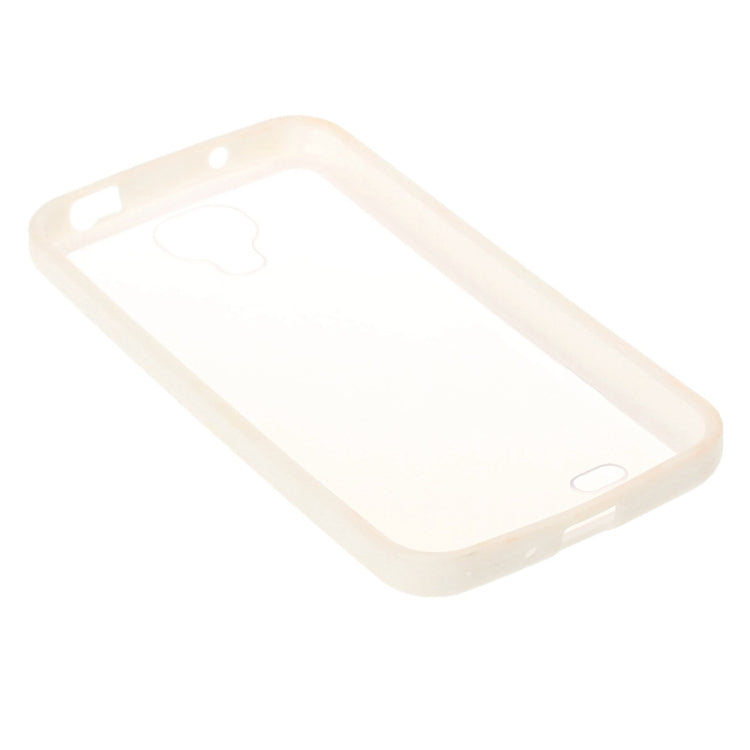 Transparent Plastic + TPU Frame Case for Galaxy S IV / i9500