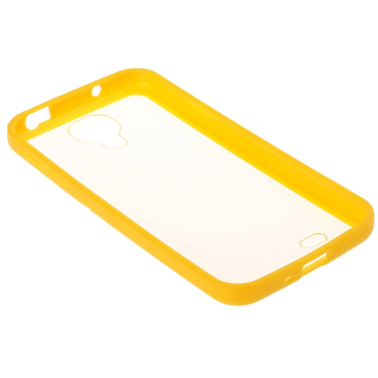 Transparent Plastic + TPU Frame Case for Galaxy S IV / i9500
