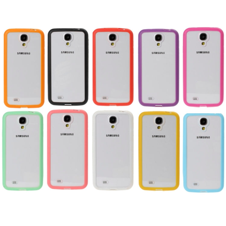 Transparent Plastic + TPU Frame Case for Galaxy S IV / i9500