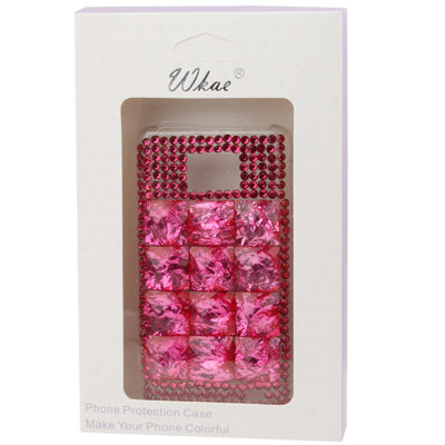 Bricks Crystal Diamond Encrusted Translucent PC Case for Galaxy S II / i9100