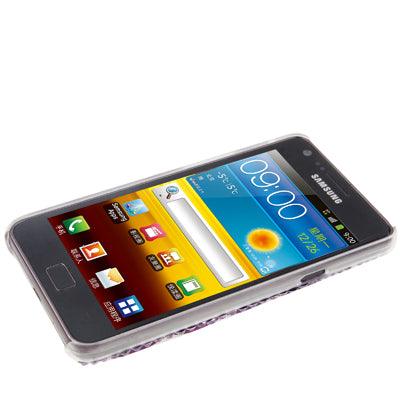 Bricks Crystal Diamond Encrusted Translucent PC Case for Galaxy S II / i9100