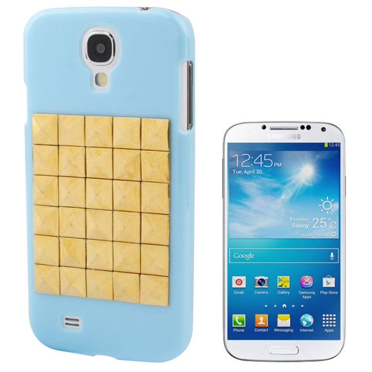 Diamond Style Golden Rivet Plastic Protective Case for Galaxy S IV / i9500