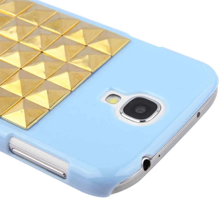 Diamond Style Golden Rivet Plastic Protective Case for Galaxy S IV / i9500