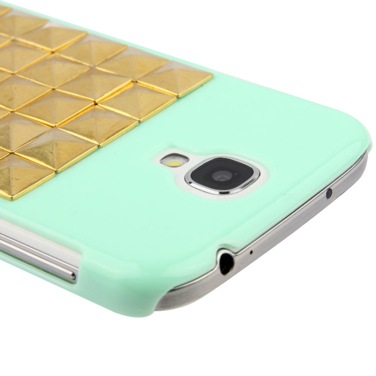 Diamond Style Golden Rivet Plastic Protective Case for Galaxy S IV / i9500