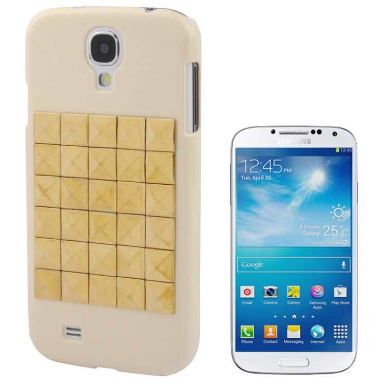 Diamond Style Golden Rivet Plastic Protective Case for Galaxy S IV / i9500