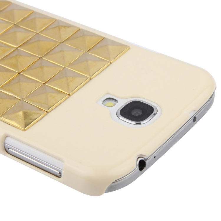 Diamond Style Golden Rivet Plastic Protective Case for Galaxy S IV / i9500