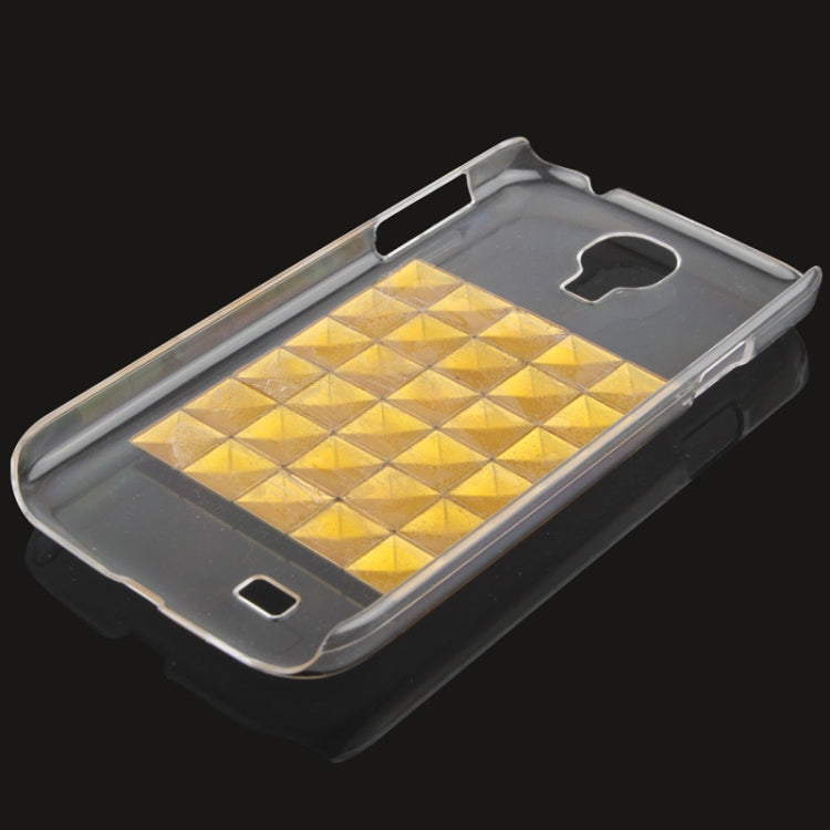 Diamond Style Golden Rivet Plastic Protective Case for Galaxy S IV / i9500