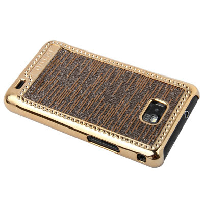 Gilded Electroplating Paste Skin Plastic Case for Galaxy S II / i9100