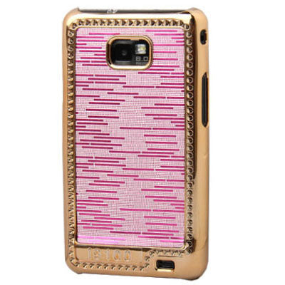 Gilded Electroplating Paste Skin Plastic Case for Galaxy S II / i9100