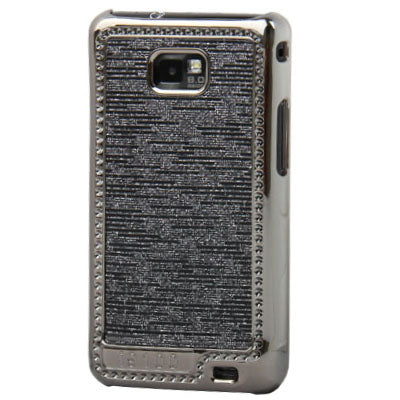Silver Electroplating Paste Skin Plastic Case for Galaxy S II / i9100