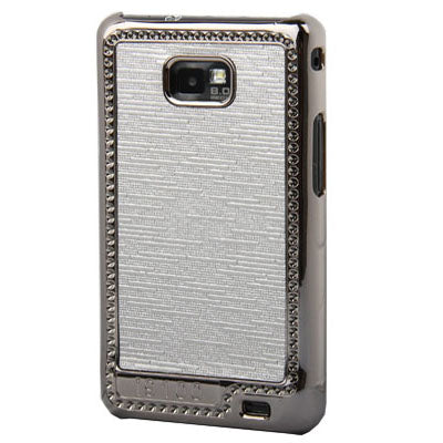 Silver Electroplating Paste Skin Plastic Case for Galaxy S II / i9100