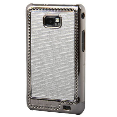 Silver Electroplating Paste Skin Plastic Case for Galaxy S II / i9100