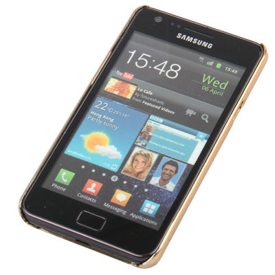 Silver Electroplating Paste Skin Plastic Case for Galaxy S II / i9100