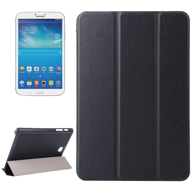 Karst Texture Leather Case with 3-folding Holder for Galaxy Tab A 8.0 / T350