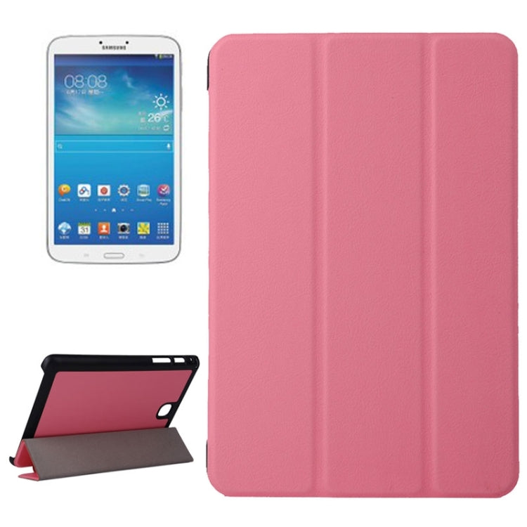 Karst Texture Leather Case with 3-folding Holder for Galaxy Tab A 8.0 / T350