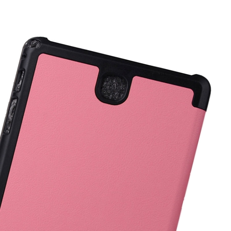 Karst Texture Leather Case with 3-folding Holder for Galaxy Tab A 8.0 / T350