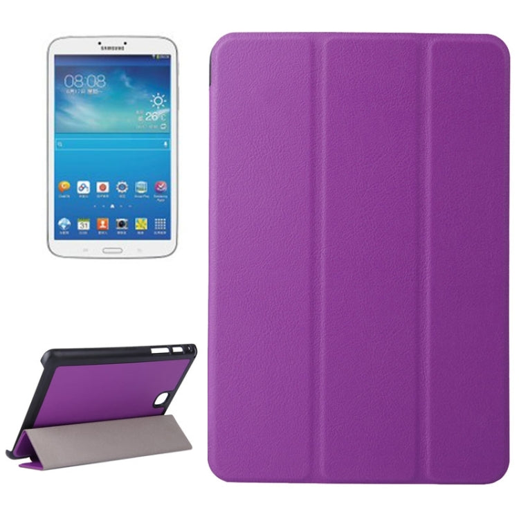 Karst Texture Leather Case with 3-folding Holder for Galaxy Tab A 8.0 / T350