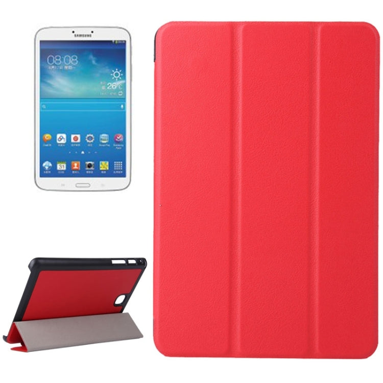 Karst Texture Leather Case with 3-folding Holder for Galaxy Tab A 8.0 / T350