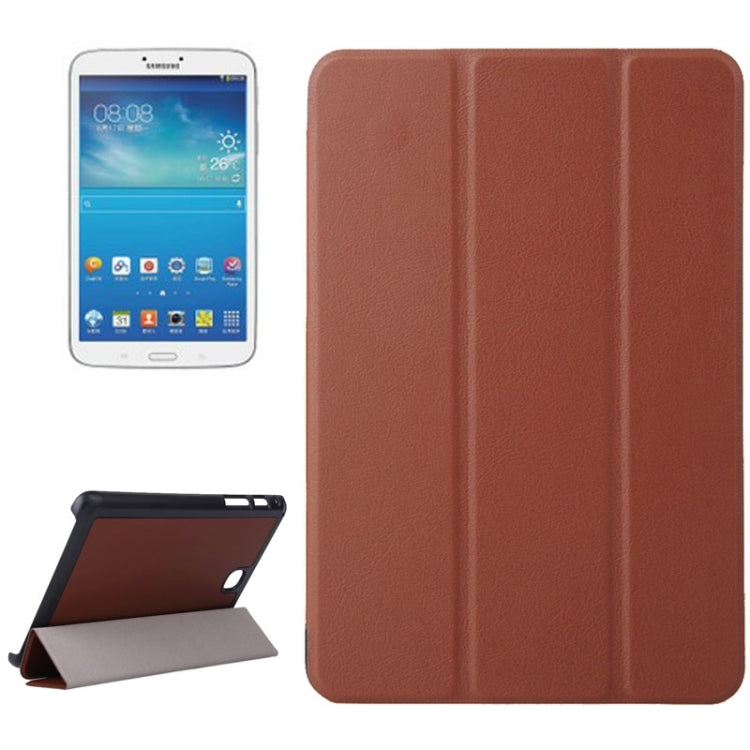 Karst Texture Leather Case with 3-folding Holder for Galaxy Tab A 8.0 / T350