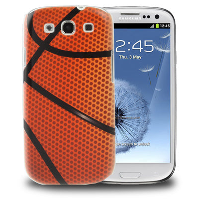 Basketball Pattern Plastic Case for Galaxy SIII / i9300