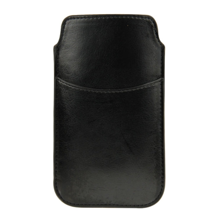 Crazy Horse Texture Leather Case Pocket Pouch Sleeve Bag with Pull Up Tab & Card Slot