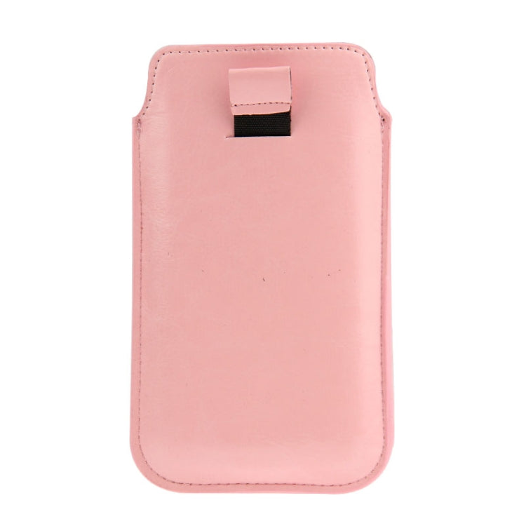 Crazy Horse Texture Leather Case Pocket Pouch Sleeve Bag with Pull Up Tab & Card Slot