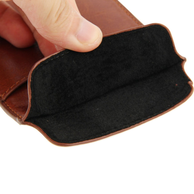 Crazy Horse Texture Leather Case Pocket Pouch Sleeve Bag with Pull Up Tab & Card Slot