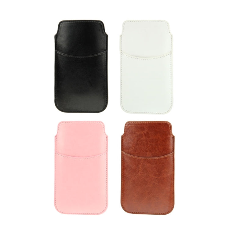 Crazy Horse Texture Leather Case Pocket Pouch Sleeve Bag with Pull Up Tab & Card Slot