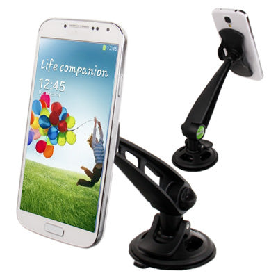 360 Degree Rotatable Suction Cup Car Holder, For iPhone, Galaxy, Huawei, Xiaomi, Google, Sony and other Smartphones(Black)
