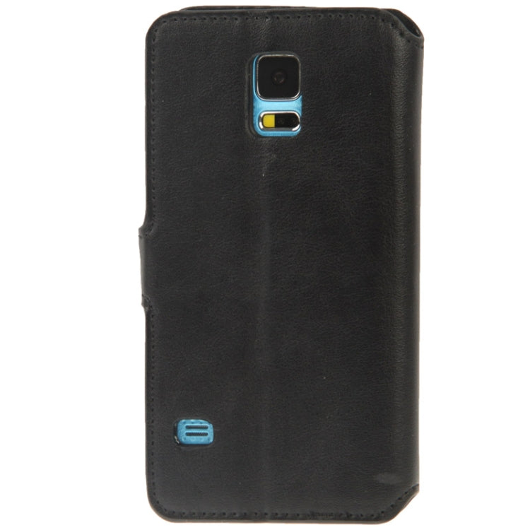 Horizontal Flip Leather Case with Credit Card Slots & Holder for Galaxy S5 / G900
