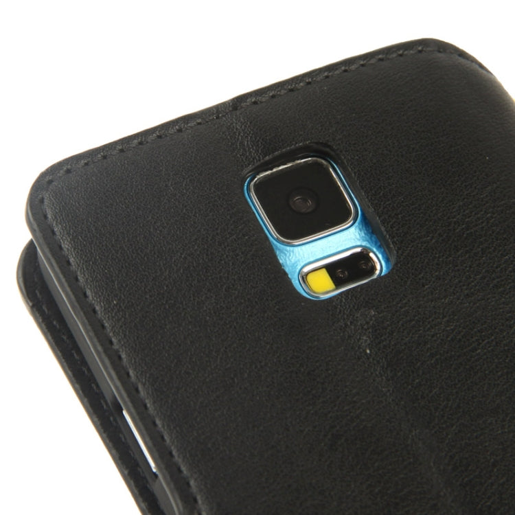 Horizontal Flip Leather Case with Credit Card Slots & Holder for Galaxy S5 / G900