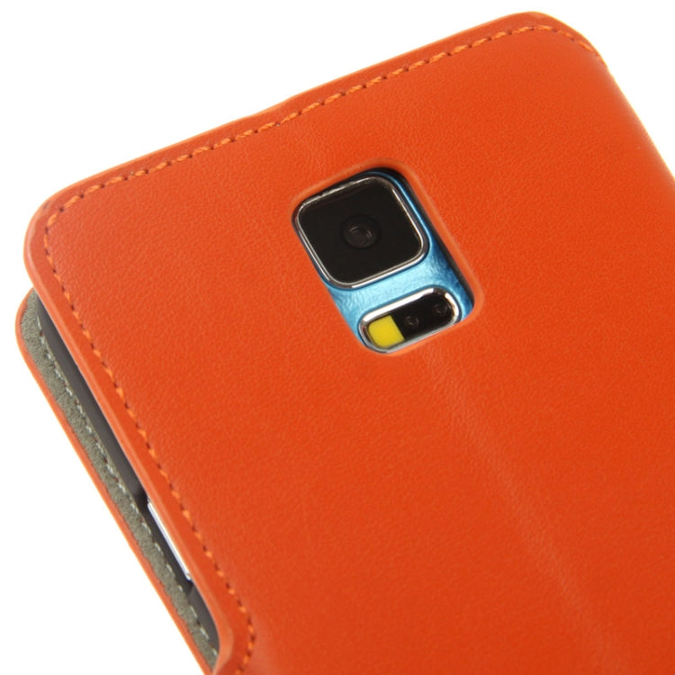 Horizontal Flip Leather Case with Credit Card Slots & Holder for Galaxy S5 / G900