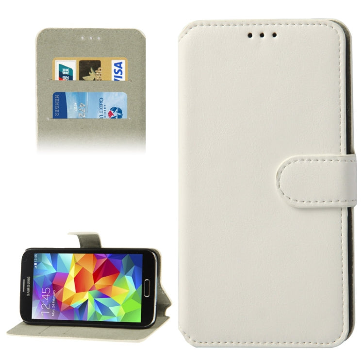Horizontal Flip Leather Case with Credit Card Slots & Holder for Galaxy S5 / G900