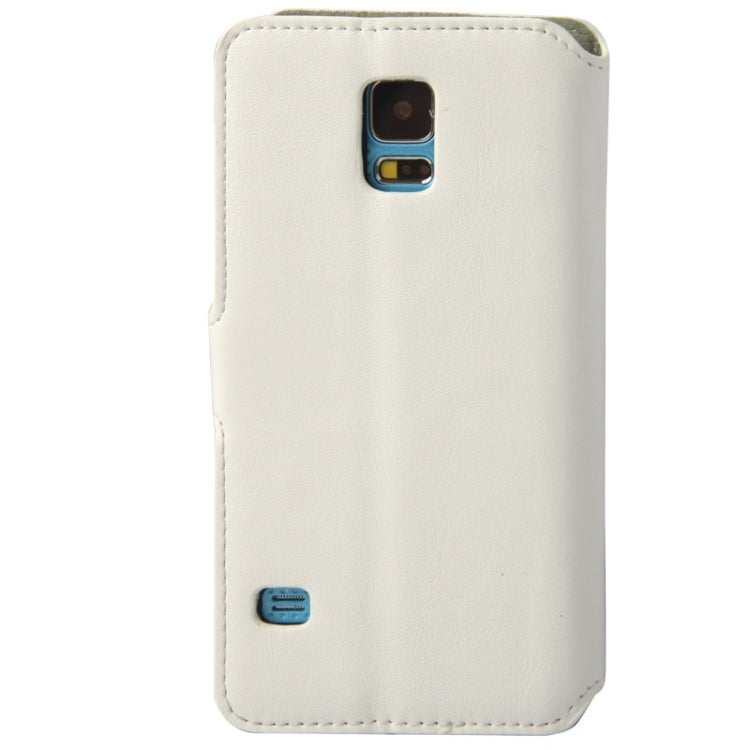 Horizontal Flip Leather Case with Credit Card Slots & Holder for Galaxy S5 / G900