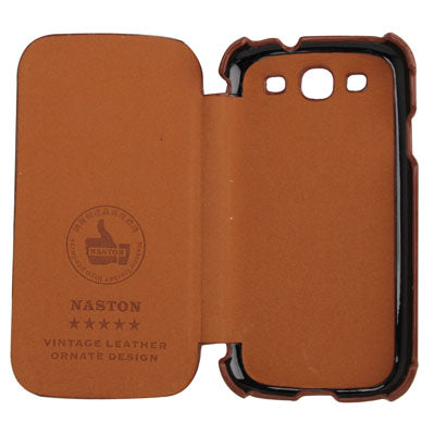Naston Lichi Texture Classic Leather Case for Galaxy SIII / i9300