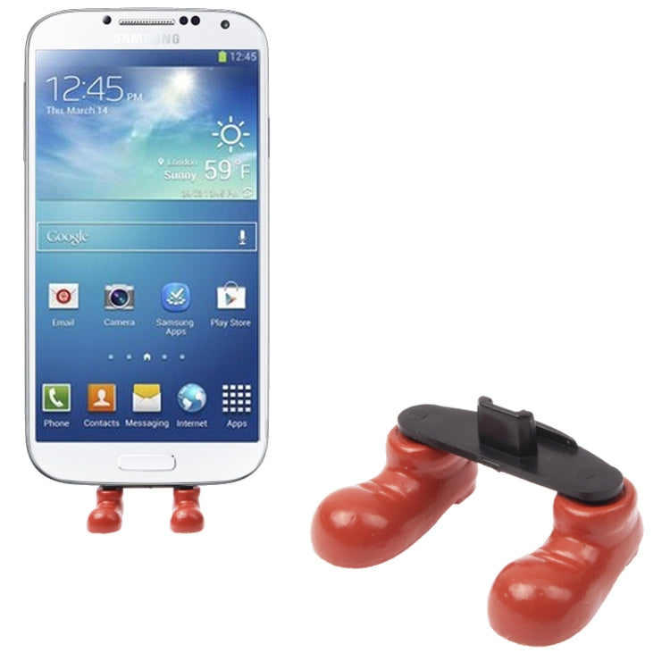 Lovely Mini Shoes Feet Charging Interface Anti Dust Plug Stopper for Galaxy S IV /