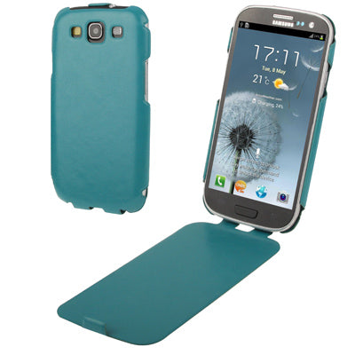 Vertical Flip Leather Case for Galaxy SIII / i9300