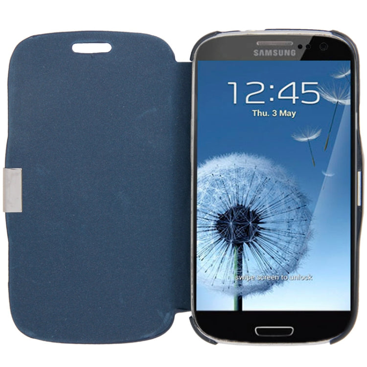 Brushed Texture Horizontal Flip Magnetic Buckle Leather Protective Case for Galaxy S III / i9300