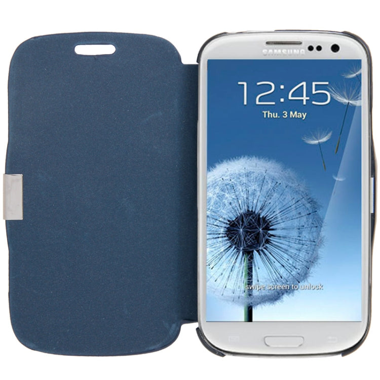 Brushed Texture Horizontal Flip Magnetic Buckle Leather Protective Case for Galaxy S III / i9300