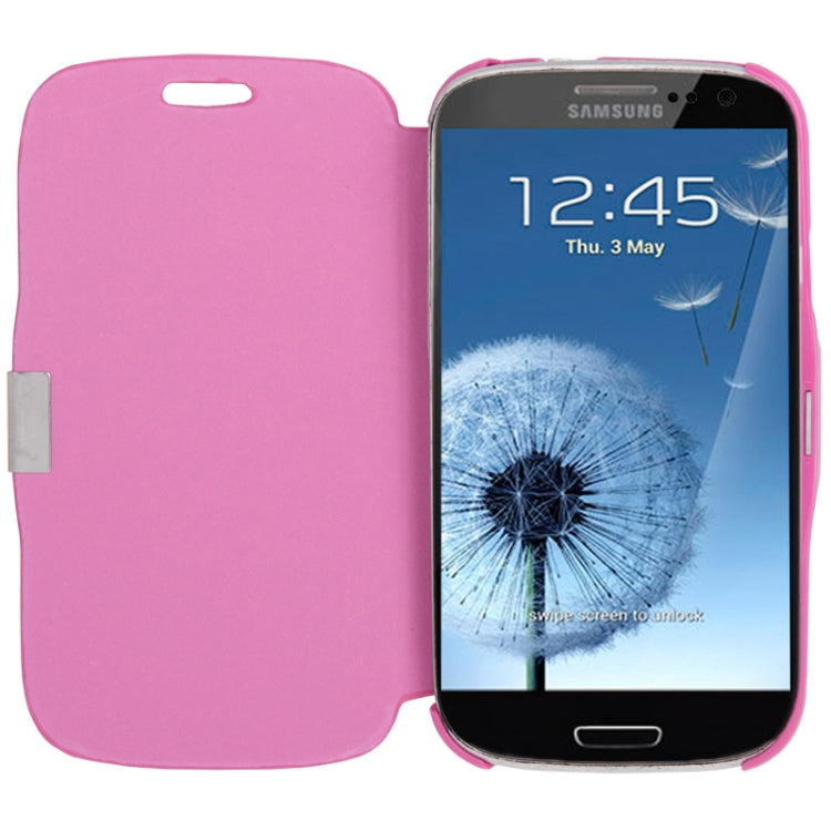 Brushed Texture Horizontal Flip Magnetic Buckle Leather Protective Case for Galaxy S III / i9300