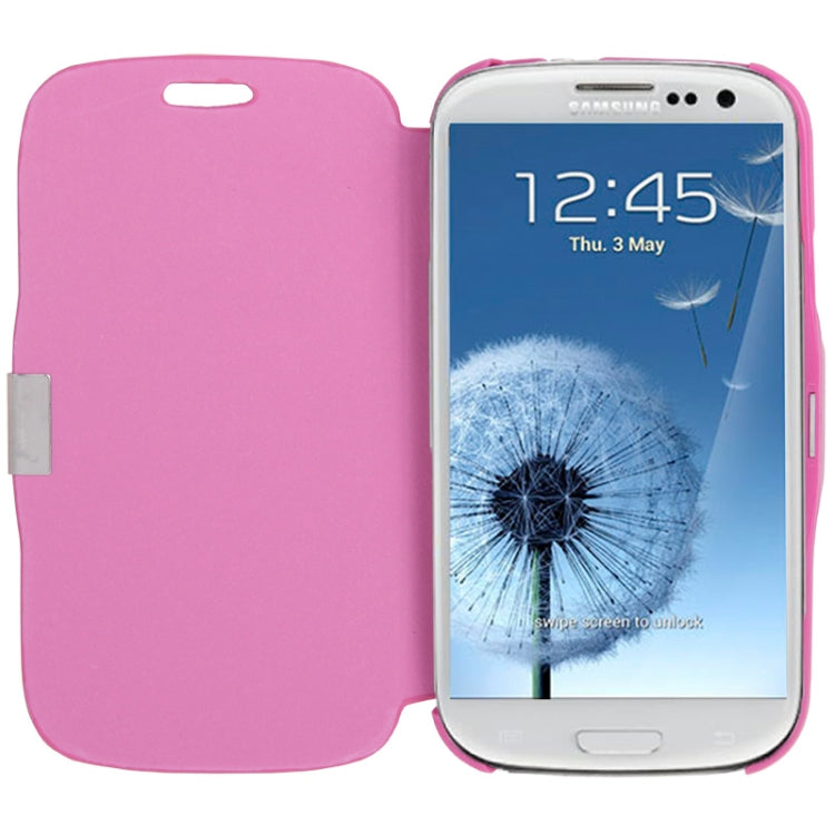 Brushed Texture Horizontal Flip Magnetic Buckle Leather Protective Case for Galaxy S III / i9300