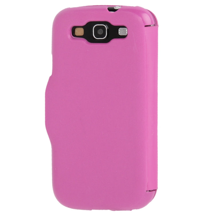 Brushed Texture Horizontal Flip Magnetic Buckle Leather Protective Case for Galaxy S III / i9300