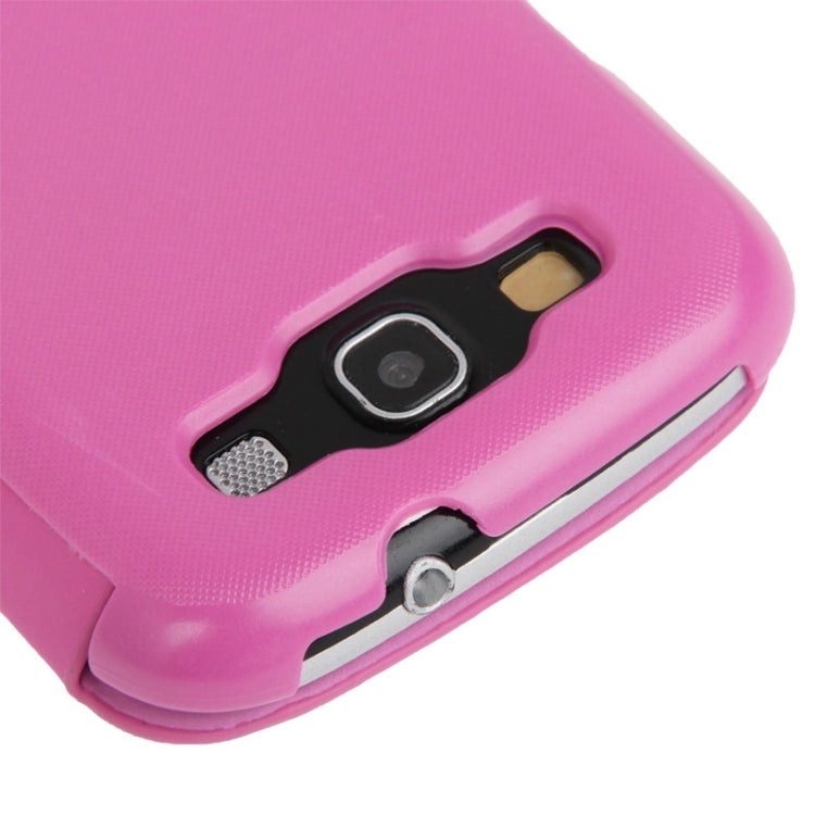 Brushed Texture Horizontal Flip Magnetic Buckle Leather Protective Case for Galaxy S III / i9300