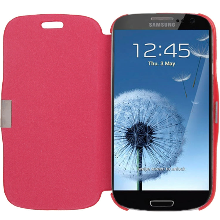 Brushed Texture Horizontal Flip Magnetic Buckle Leather Protective Case for Galaxy S III / i9300