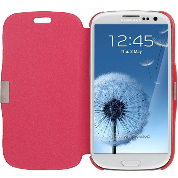 Brushed Texture Horizontal Flip Magnetic Buckle Leather Protective Case for Galaxy S III / i9300