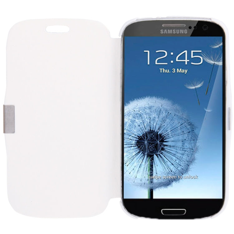 Brushed Texture Horizontal Flip Magnetic Buckle Leather Protective Case for Galaxy S III / i9300